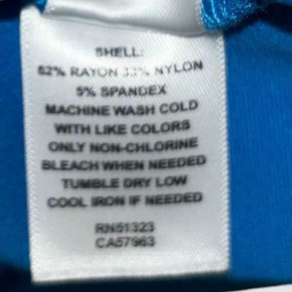 Halogen Ruched Mock Neck Minidress in Teal Blue Size XL NEW - Picture 12 of 15